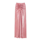 Pink Swimsuit Set with Shiny Butterfly Details
