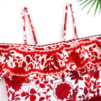 Retro Print Swimsuit Set