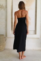 3D Floral One-Shoulder and Strapless Swimsuit Set