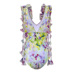 Ivy Flower Detail Swimsuit Set