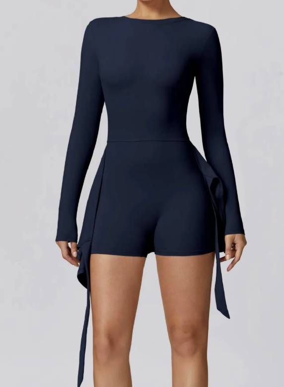 High-Necked Long-Sleeved Tennis Dress