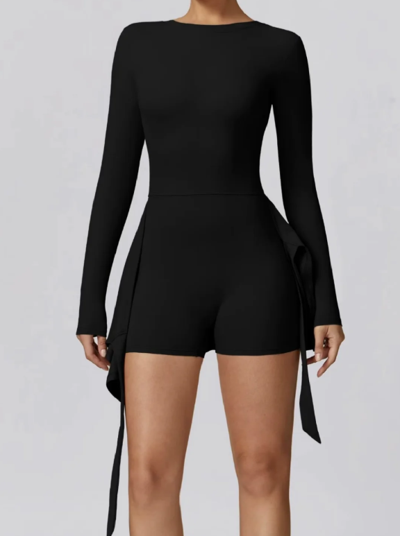 Yüksek Boyunlu Uzun Kollu Tenis Elbisesi