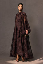Catharine Floral Lace Sheer Long Dress
