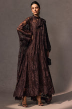 Catharine Floral Lace Sheer Long Dress