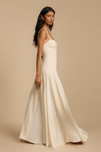 Plain Jersey Sleeveless Long Dress