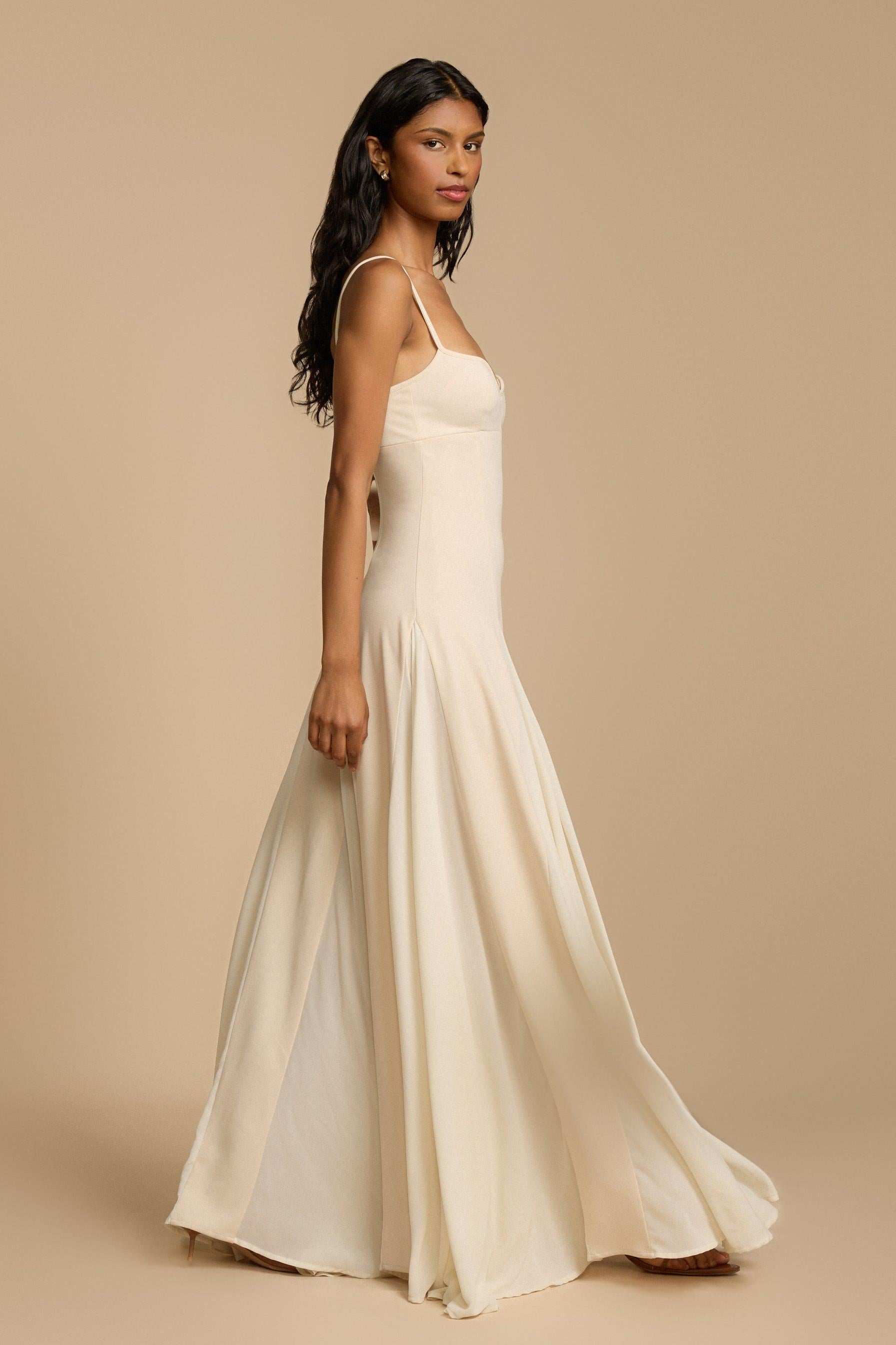 Plain Jersey Sleeveless Long Dress
