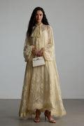 Catharine Floral Lace Sheer Long Dress