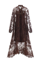 Catharine Floral Lace Sheer Long Dress