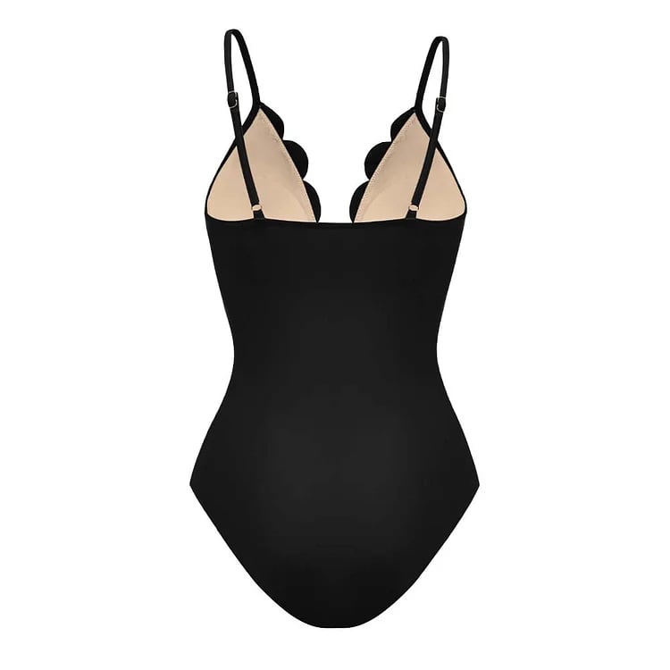 Vanera Laser Cut Floral Pattern Swimsuit Set