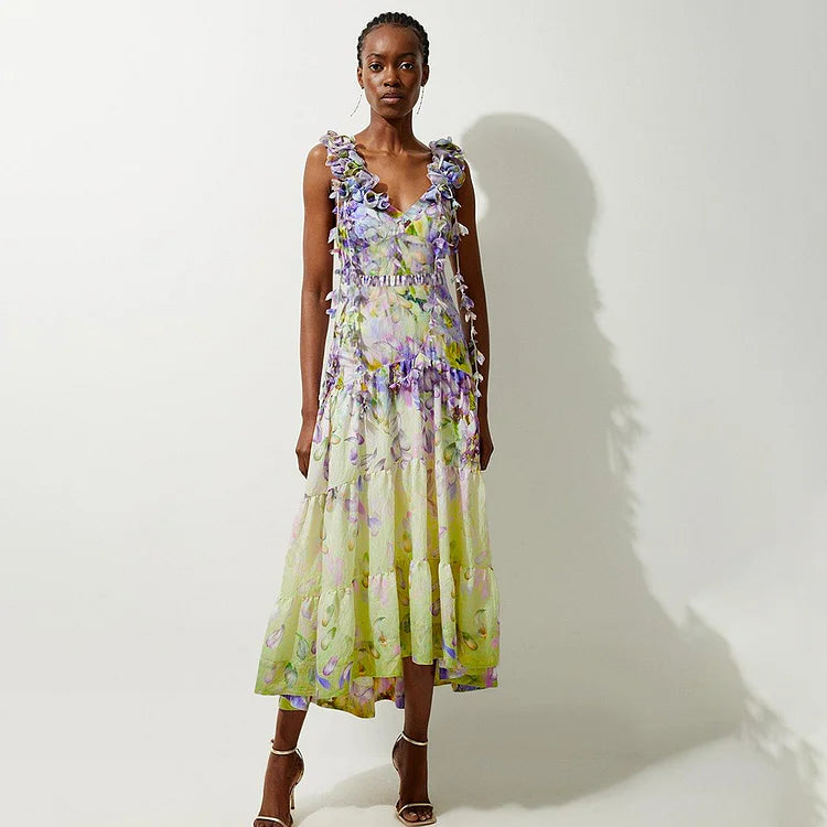 Sarmaşık Çiçek Detaylı Mayo Takımı