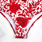 Retro Print Swimsuit Set