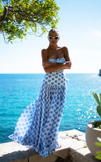 Heart Patterned Swimsuit Set with Bow and Shorts or Skirt